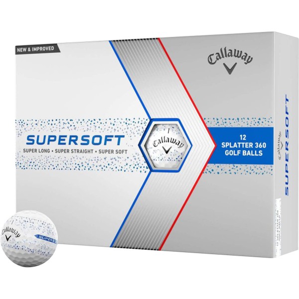 Callaway Supersoft Splatter 12-Pack blau