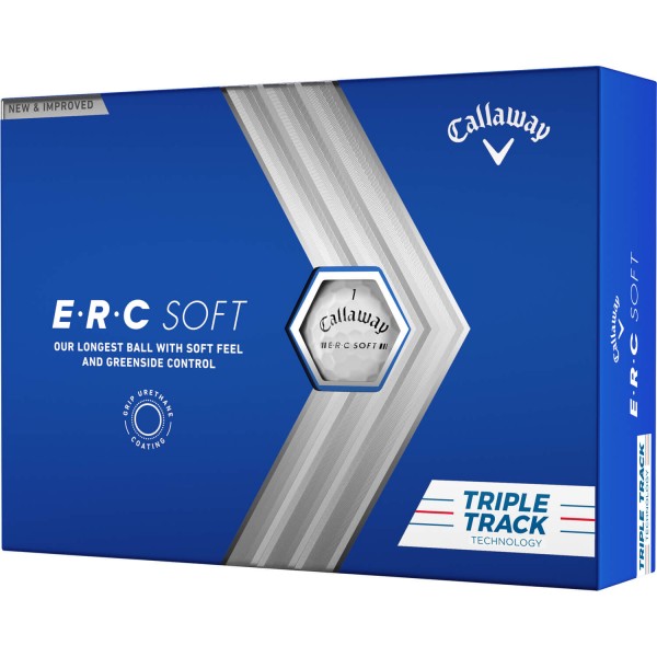 Callaway ERC Soft Triple Track 23 Golfbälle - 12er Pack weiß