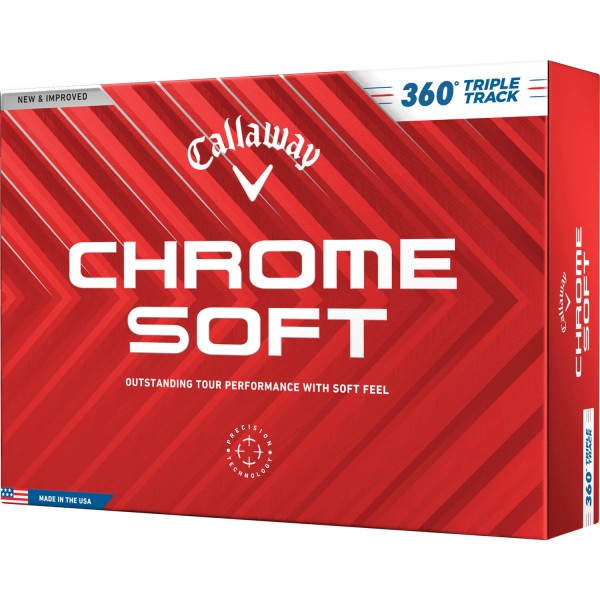 Callaway Chrome Soft Triple Track 360 12-Pack weiß