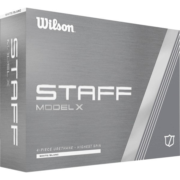 Wilson Staff Model X Golfbälle - 12er Pack weiß