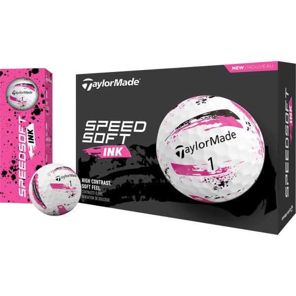 TaylorMade Speedsoft INK Golfbälle - 12er Pack pink