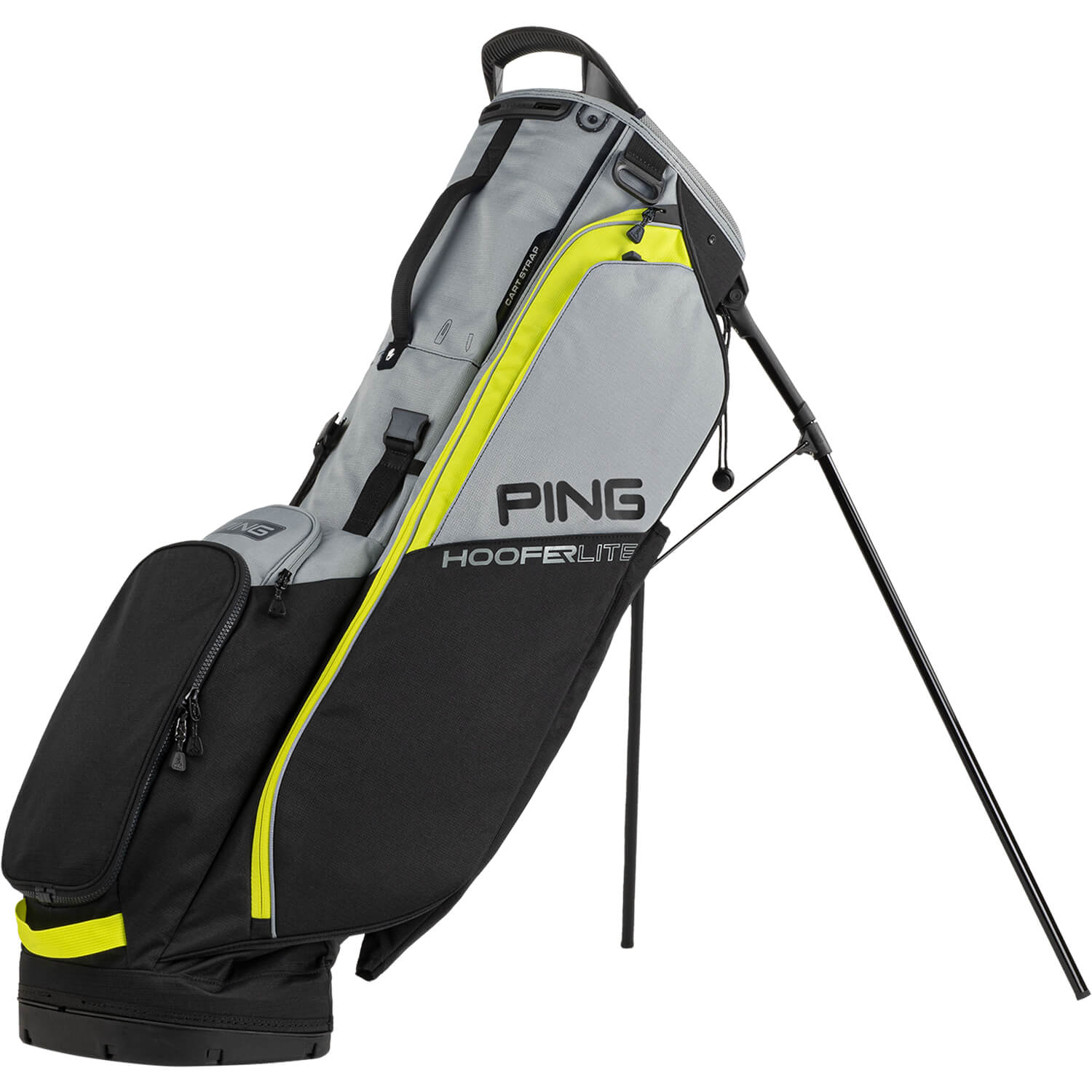 Ping Standbag Hoofer Lite schwarz/grau/gelb