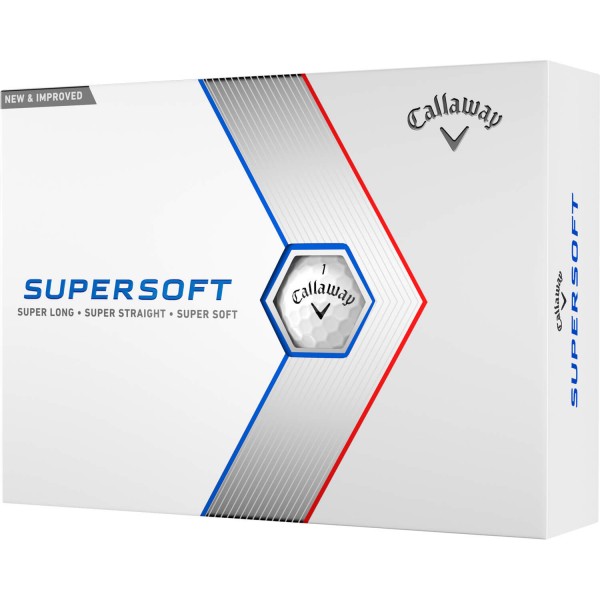 Callaway Supersoft 23 Golfbälle - 12er Pack weiß